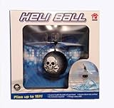 Heli Ball Skull and Crossbones Remote Control Mini Flyer RC Helicopter (NEWEST VERSION - Featuring USB charging)