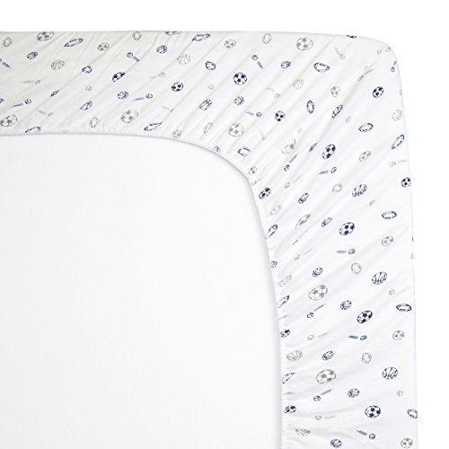 American Baby Company Printed 100 Cotton Jersey Knit Fitted Crib Sheet