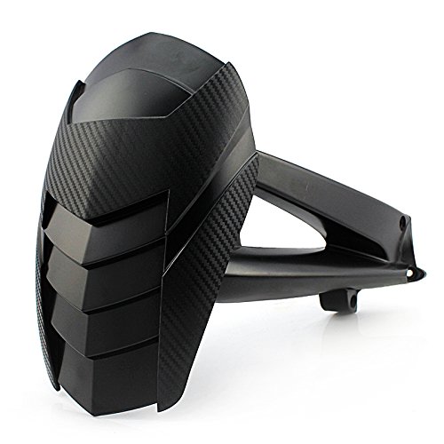 FATExpress Motorcycle Plastic Black Rear Mudguard Mount Wheel Tire Hugger Mud Guards Fender Splash Guard for 2004-2012 BMW R1200GS R 1200 GS 2005 2006 2007 2008 2009 2010 2011 04-12