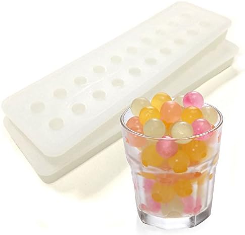White MINI Silicone 20 cavities Ice Ball mold| Ice cube Tray | Ice Cubes DIY Molds | Candy beads | marbles grain coffee fruit grain Lovely Ice particles (¡§Set of 2) ¡­