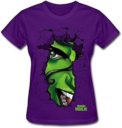 Women's She Hulk Poster Short Sleeve T Shirt Size L Purple