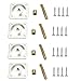 Anndason 8 Sets Furniture Leg Mounting Plates with Hanger Bolts Screws Great for Furniture Sofas Couches Seats