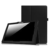 Astro Tab A10 Tablet Case - Fintie Premium PU Leather Folio Cover with Stylus Holder for Astro Tab A10 10 Inch Android Tablet, Black