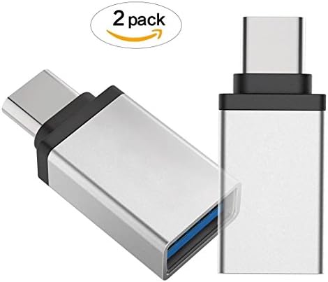 2-Packs USB Type C Adapter , UNIDOPRO USB C (Male) to USB A 3.0 (Female) OTG Sync &amp; Charge Converter for Macbook Pro, Galaxy S9 S8 Note 8 Google Pixel 2 XL Nexus 6P 5X &amp; More Device w/ Type-C Port