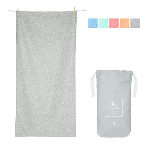 Dock & Bay Large Yoga Towels for Gym – Mountain Grey, 78 x 35 – Yoga, Pilates & Beach – Huge Towel Oversized Yoga Towel