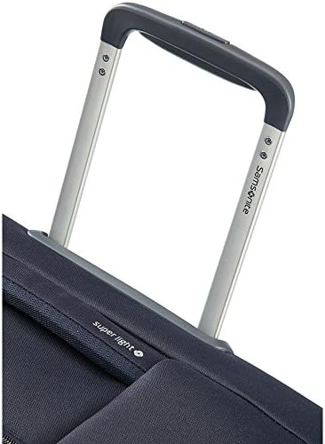 Base Boost - Valigia da cabina 55 x 40 x 20 cm, con 2 ruote, valigia morbida da cabina adatta alla maggior parte delle compagnie aeree, lucchetto TSA, leggera, 41 L, Blu (Navy Blue)