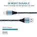 Sundix Lightning Cable, 6FT Premium Nylon Braided Charging Cord iPhone to USB Charger for iPhone 7 / 7 Plus/ 6 / 6s / 6 plus iPhone 5 / 5s / 5c, iPad, iPod & More (Black&blue, 3Pack )