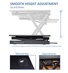 Rocelco 32" Height Adjustable Standing Desk