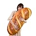 hevare Pillow 3D Simulation Bread Shape HD Prints Plush Toys for Home Decor Pillows Soft Lumbar Back Cushion Funny Food Stuffed Toy
