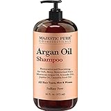 Argan Oil Shampoo by Majestic Pure - Vitamin Enriched Gentle Hair Restoration Formula for Daily Use, Sulfate Free, Moroccan Oil & Potent Natural Ingredients, for Men and Women 16 fl. oz.