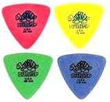 Four (4) Assorted Dunlop Tortex Triangle Guitar Picks - BRAND NEW!!