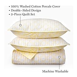 MARTHA STEWART Pamela Lemon Yellow Floral Queen