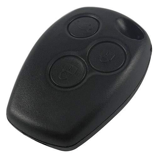 Riloer 3 Button Car Key Shell Replacement Remote Control Key Case for Renault Trafic Clio