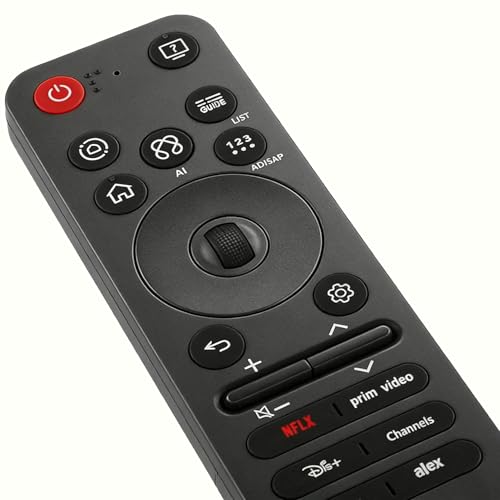 OSALOLO Control Remoto MR25GA Magic Remote Compatible con LG Smart TV 2025, Control Inteligente con AI, Puntero y Control por Voz, Negro, con Funda de Silicona