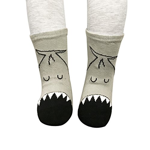 Bowbear 5-Pair Spunky Designs Baby Socks, Lively