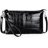 Befen Borsa A Tracolla Donna In Vera Pelle - Piccola Pochette Portafoglio Con Cinturino Regolabile - 2