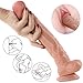 SHEQU Realistic Dildo with Suction Cup, 10 Inch Silicone Dildo for Women, Dong with Balls Fake Penis Adult Sex Toys Female Massage Masturbation Vaginal G-spot and Anal Play