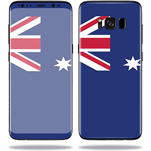 MightySkins Protective Vinyl Skin Decal for Samsung Galaxy S8 Sticker wrap Cover Sticker Skins Australian Flag