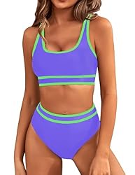 BMJL Women's High Waisted Bikini Sets Sporty Two