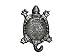 Hampton Nautical Rustic Silver Turtle 6