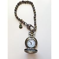 Heart Pocket Watch Purse Charm, Charm for your purse, shoulder bag charm, backpack charm, ornament