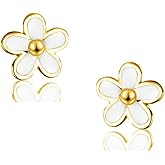 SLUYNZ Solid 925 Sterling Silver Little Daisy Earrings Studs for Women Teens Petite Flowers Studs Earrings