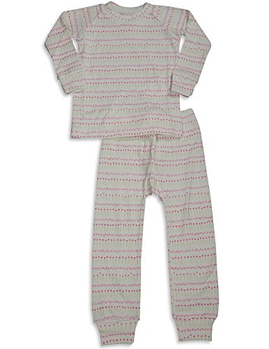 Sweet Potatoes - Little Girls' Long Sleeve Flowers Pajamas, White 30939-6