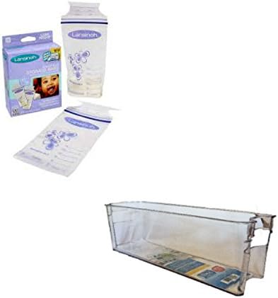 Breastmilk Storage Container Bundle Includes Milk Storage Pumping Bags (50ct) and Breastmilk Storage Container Refridgerator Use