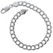 Milano Chains .925 Sterling Silver Italian Double Link Charm Bracelet 8" -5 mm Strong And Sturdy Links with Lobster Claw primary