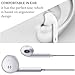 2 PACK - Perfect Sound EarPods with Remote and Mic - Wired Headphones 3.5mm Jack Earphones Stereo Noise Isolation Earbuds fits apple iPhone iPod iPad Mac Android Samsung Galaxy Kindle MP3 MP4