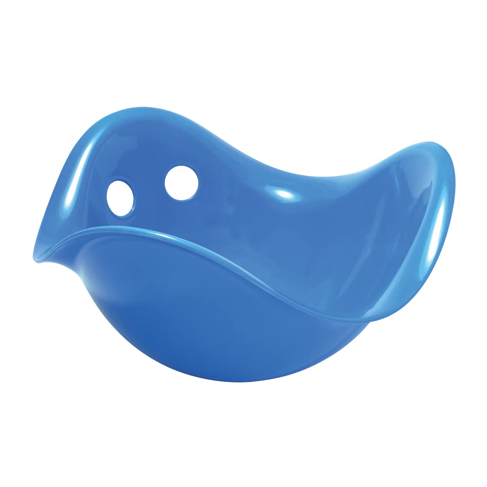 MOLUK Bilibo Endless Play Possibilities for Kids, Motor Skills Toy for Children from 2 Years, Play and Spin Seat, Imaginative Learning Toy, Hand-Eye Coordination, Travel-Friendly, Non-Toxic, Blue