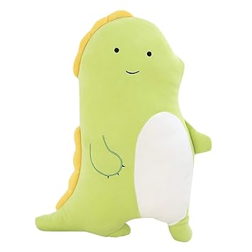 yellow stuffed dinosaur