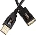 AmazonBasics USB 2.0 Extension Cable - A-Male to A-Female - 6.5 Feet (2 Meters)