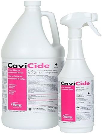 Cavicide Surface Disinfectant Germicidal Cleaner Gallon Jug & 24 oz Spray Bottle Bundle