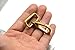 Okones Pack of 2Pcs,1'' Eye Inner Width,2.1 inch(54m) Length,Solid Brass Lobster Snap Lanyard Hook Lobster Claw Clasp Ring for Straps Bags Belting Leathercarft
