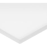 UHMW Polyethylene Plastic Sheet, White, 1/16 in Thick x 12 in Wide x 24 in Long