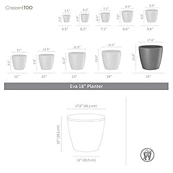 Crescent Too Eva Decorative Planter Modern