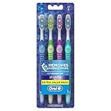 Oral-B 35 Soft Bristles 3D Vivid Toothbrush, White, 4 Count