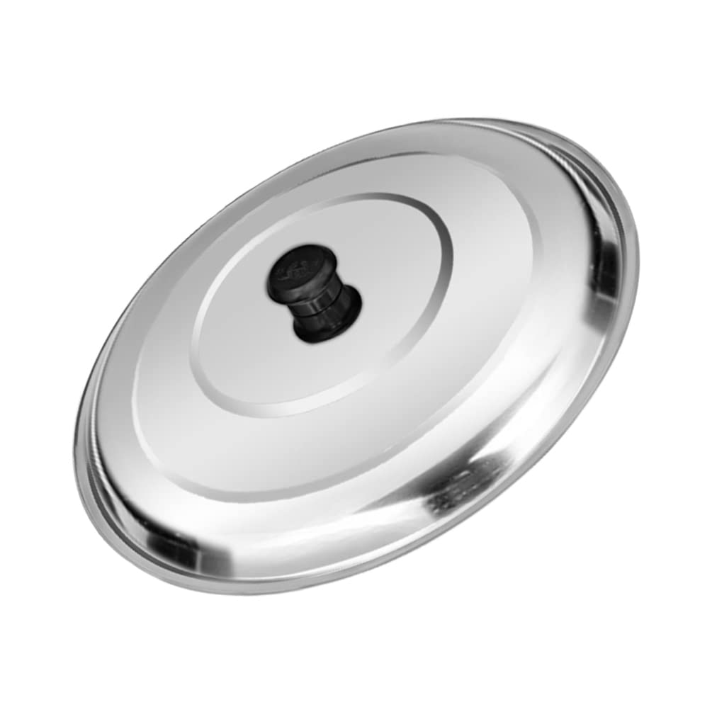 Alipis Stainless Steel Pot Lid Round Design Multi-function Household Accessory for Pan Cover for Cooking Pot Scenarios