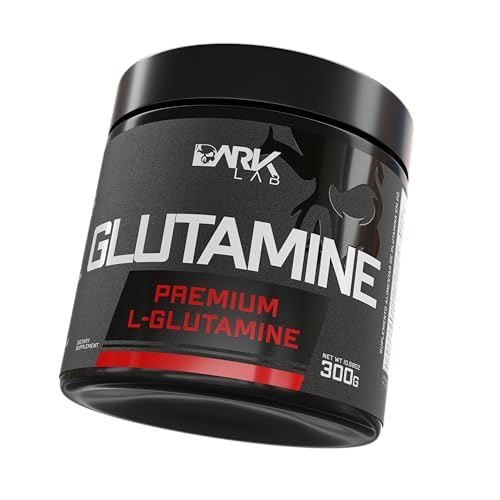 Glutamina Dark Lab 100% Pura, 300g, Recuperação Muscular e Sistema Imunológico