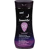 Summer's Eve Night-Time Cleansing Wash, Lavender, 12 Ounce--PH Balanced, Dermatologist &amp; Gynecologist Tested-Packaging May Vary