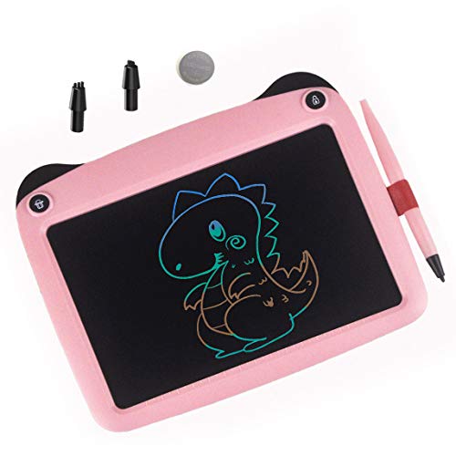 mom&myaboys Upgraded Colorful Screen 9 Inch Electronic Writing Board Doodle Board-Best Gifts for Kids (Pink) - Thumbnail 7