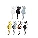 Svaitend Cute Cat Refrigerator Magnetics Use for Office Magnets Perfect Animal Lover Gifts Set of 7