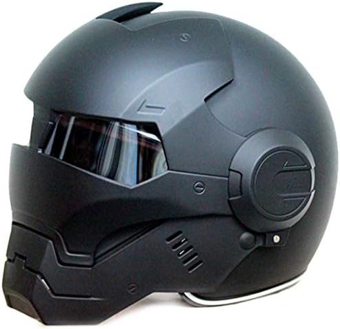 wthfwm The Avengers Marvel Legends Iron Man Helmet professional anti-collision Safety Cap for men black,Black-M