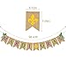 Rainlemon Jute Burlap Mardi Gras Banner March Party Mantel Fireplace Garland Decoration Supply