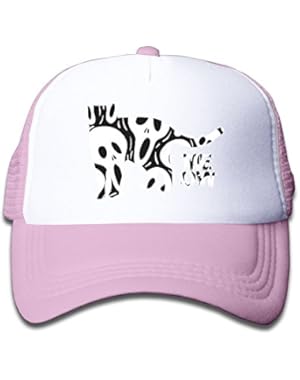 Cute Sugar Skull Cat Kids AdjustableTrucker Visor Cap Cute Hat