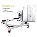 Adjustable Telescopic Furniture Dolly Roller Movable Base Mobile Washing Machine Dolly for Refrigerator Dryer Washer Cabinet, with 4 Locking Rubber Swivel Wheels