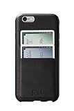 Sena Snap-On Wallet Premium Leather Case for iPhone 6s Plus and 6 Plus - Black - SFD179ALUS-50R