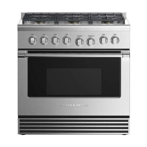 Fisher Paykel RGV2366NN Professional Series 36 Inch Freestanding Gas Range with 6 Burners