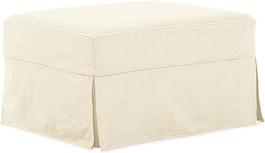 Amazon Com The Cotton Ottoman Slipcover Replacement It Fits